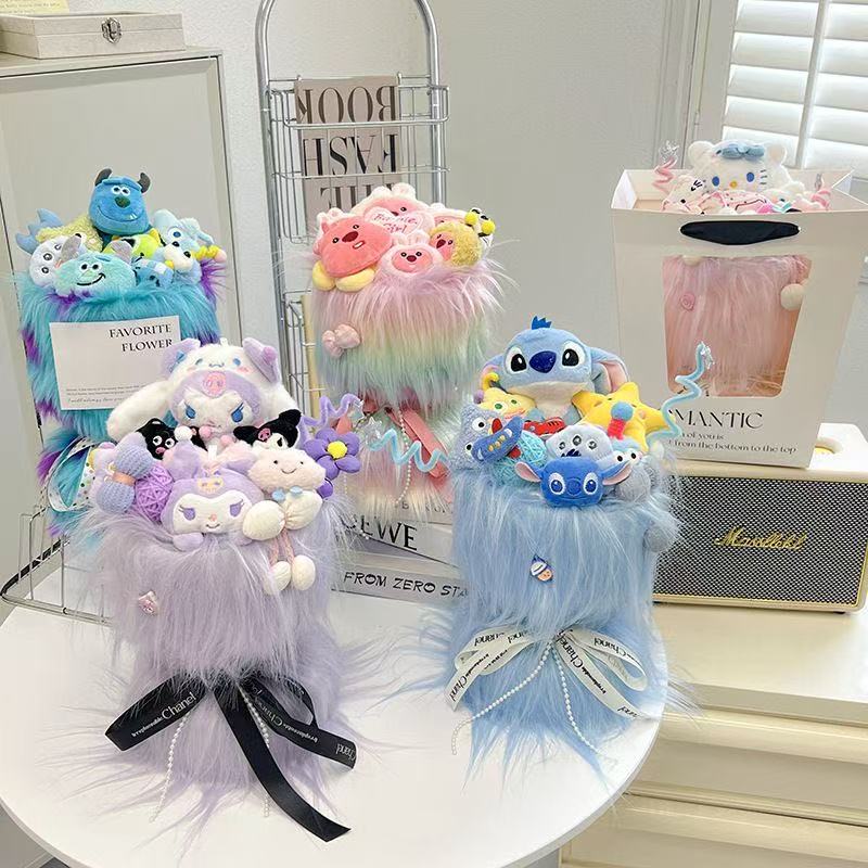 Hello Kitty Plush Bouquet - Perfect Gift for Girlfriend, BFF, & Girls
