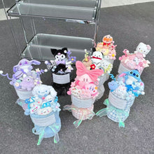 Load image into Gallery viewer, Cinnamoroll &amp; Kuromi Plush Bouquet - Cute Doll Gift for Girls &amp; Friends