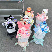 Load image into Gallery viewer, Cinnamoroll &amp; Kuromi Plush Bouquet - Cute Doll Gift for Girls &amp; Friends