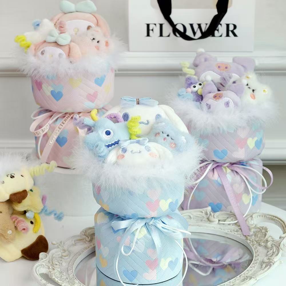 Plush Bouquet - Cinnamoroll & Kuromi Stuffed Animal Gift for Girls