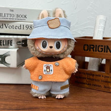 Load image into Gallery viewer, 17cm Labubu Blind Box Vinyl Figure Clothing Set - Overalls &amp; Dress Outfit for Dolls