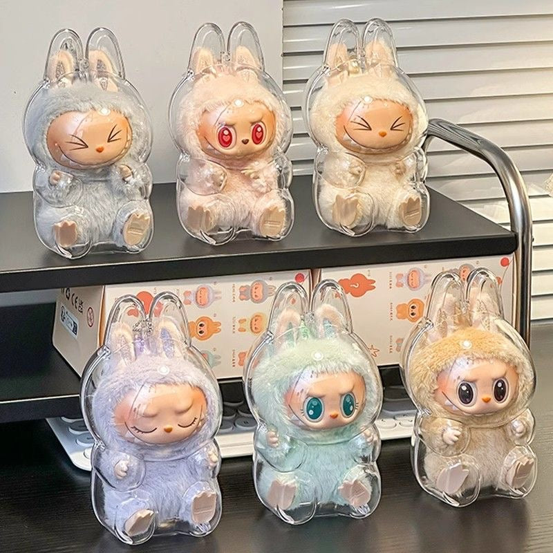 Labubu Vinyl Figure Case – Transparent Dustproof Display Box