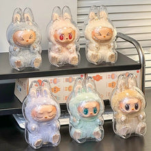 Load image into Gallery viewer, Labubu Vinyl Figure Case – Transparent Dustproof Display Box
