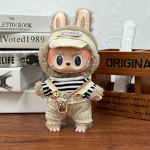 Load image into Gallery viewer, 17cm Labubu Blind Box Vinyl Figure Clothing Set - Overalls &amp; Dress Outfit for Dolls