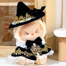 Load image into Gallery viewer, Labubu Dress-Up Collection: Generations 1-2 Sitting Party Outfits - Wizard Cloak &amp; Spellbound Hat Bundle